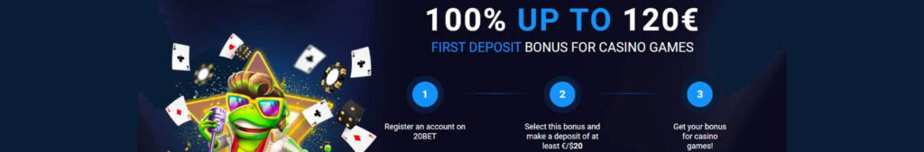 20bet Casino Bonus
