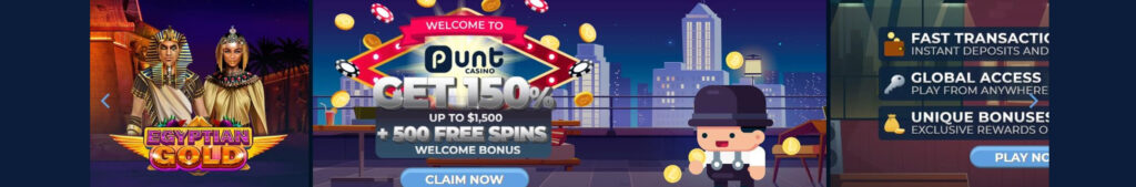 Punt Casino Bonus