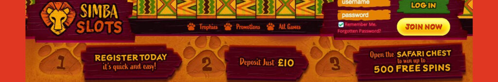 Simba Slots Casino Bonus