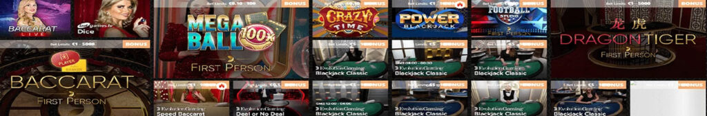 N1Bet Casino Games