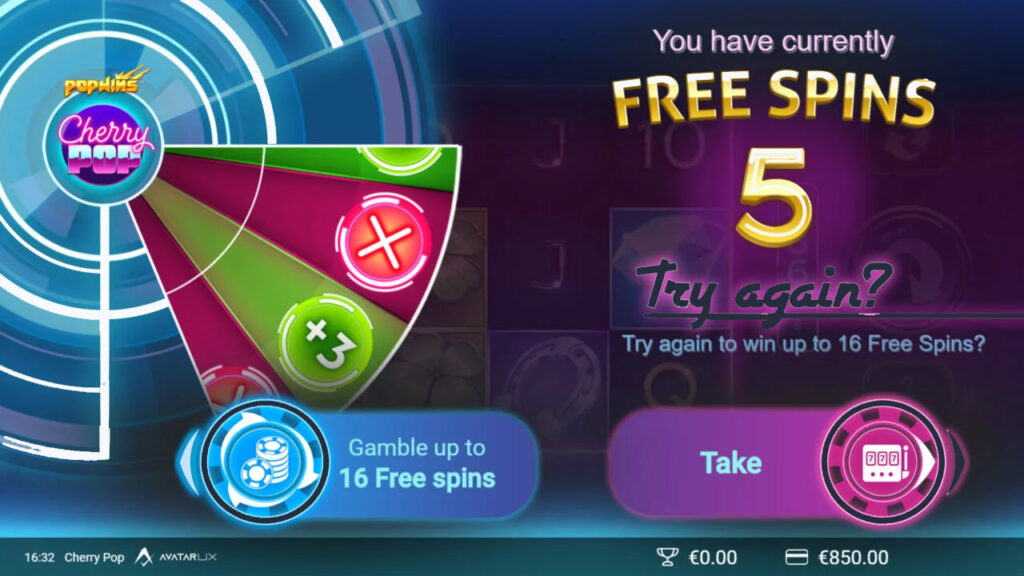 Cherry Pop Slot Bonus