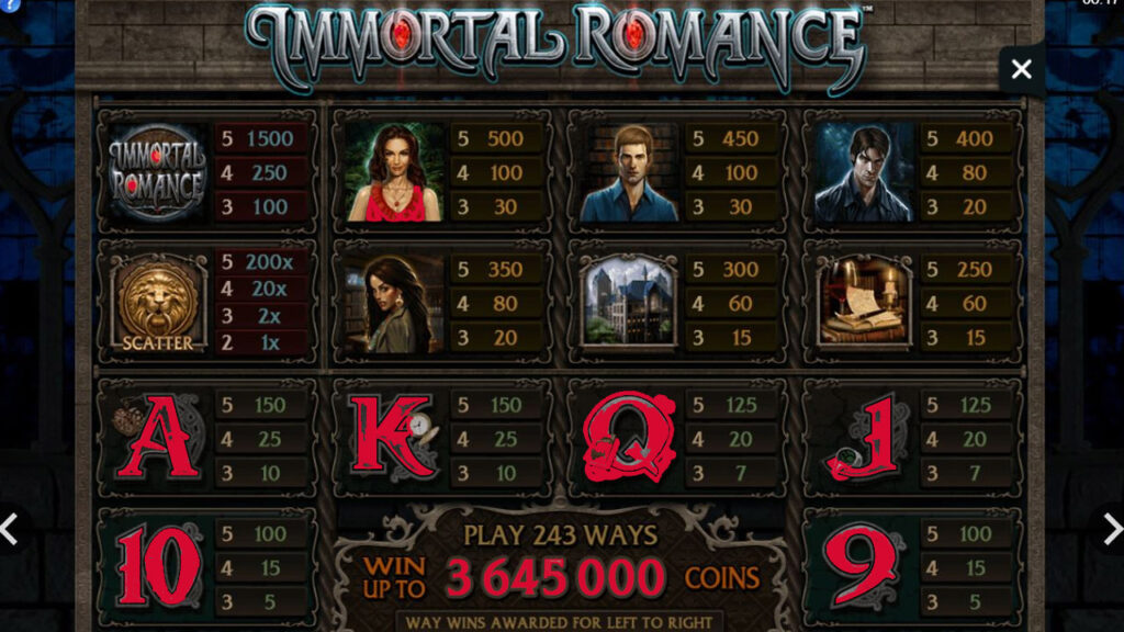 Immortal Romance Slot for Free