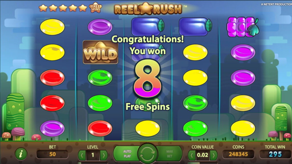 Reel Rush Slot Bonus