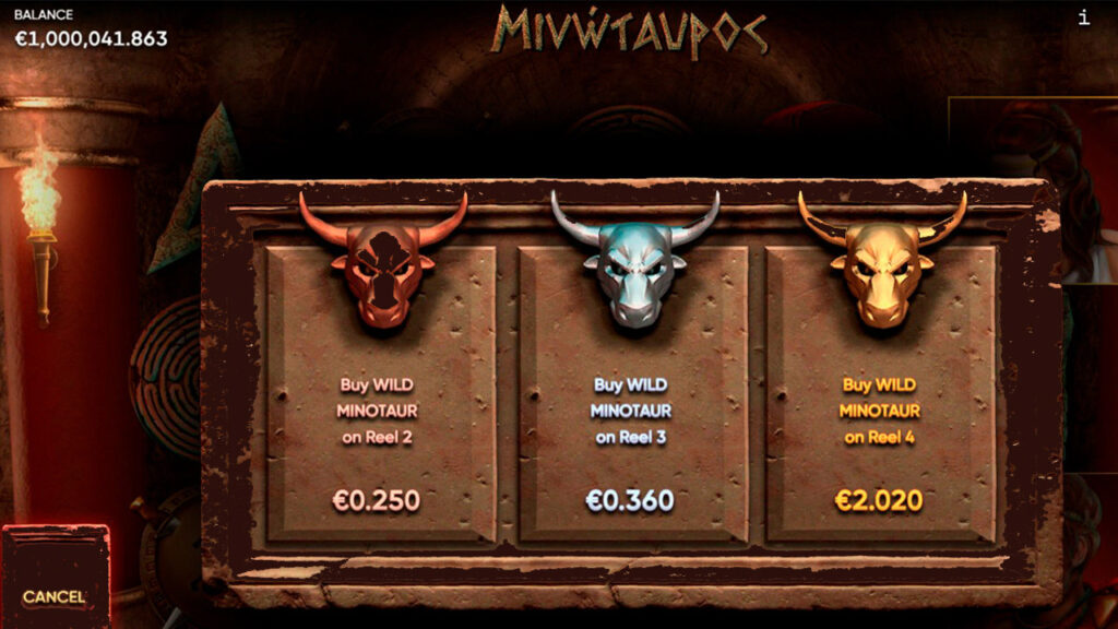 Minotaurus Slot Bonus Game