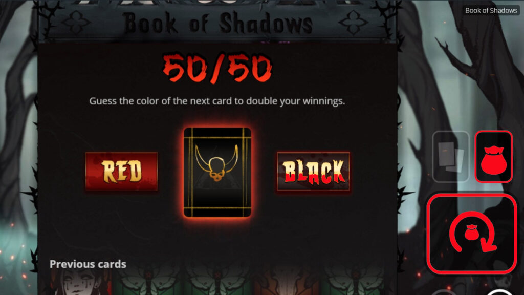Book of Shadows Slot Payouts