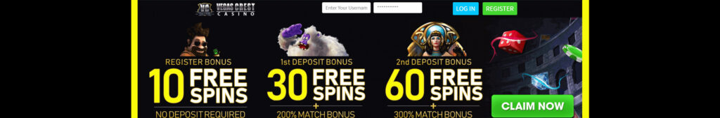 Vegas Crest Casino Bonuses