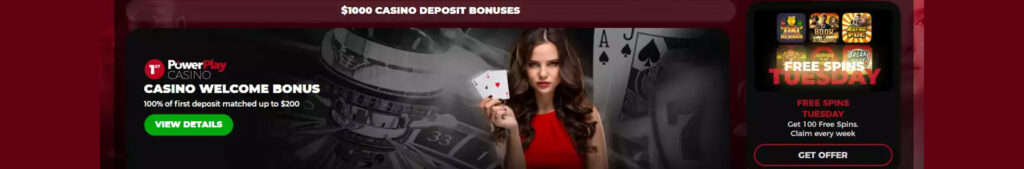 Power Play Casino Bonuses