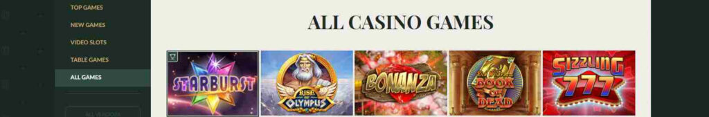 Dr.Bet Casino Games